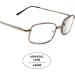 Men's High-Powered Reading Glasses +6.00 Magnification | Gold Frame & Brown Case - International Shipping - Buy Online on GoSupps.com