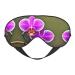 Orchid Flower Print Ultra-Soft Light-Blocking Eye Mask for Optimal Comfort and Restful Sleep
