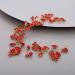 Chargances Bridal Crystal Hair Vine Wedding Red Rhinestone Headband Fashion Bride Hair Vine Wedding Prom Flower Girl Hair Accessories for Women and Girls (Red) - Buy Online on GoSupps.com
