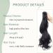 Buy Sego 45cm Wavy Ponytail Hair Extension - Voluminous Claw Clip-in Synthetic Hair Natural Black 140g - Buy Online on GoSupps.com