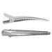 100-Piece Set of 4.5cm Silver Alligator Teeth Prongs: Hair Care, Arts & Crafts, Hanging Clothes, Document Organization - Buy Online on GoSupps.com