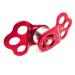 EMMRAGNO 30KN Climbing Single Pulley | Three Hole Hitch Bearing Pulley for Rock Climbing, Rappelling & Zipline Sports - Buy Online on GoSupps.com
