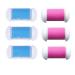 Solustrie 6 pieces of rough replacement roller heads Pedicure Raspen Froße Haut Chicken eyes Horneal remover fuss for Pedi Perfect Electronic footfish pink and blue 6PCs pink
