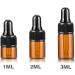 Zeoabsy 20 Mini 1ml Brown Glass Drip Bottles with Pipettes - Ideal for Aromatherapy & Essential Oils Storage - Buy Online on GoSupps.com