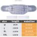 Back Brace Lumbar Support Belt for Pain Relief - Herniated Disc Sciatica & Scoliosis - Breathable Design - Size M Grey - Buy Online on GoSupps.com