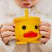 Silicone Toddler Training Sippy Cup with Lid & Double Handle - Unbreakable, 7oz, 6+ Months - Yellow - Buy Online on GoSupps.com