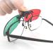 Red Green Glasses Vision Red Green Glasses with Glasses Box On Left Green Right Red Amblyopia Glasses
