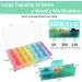 3-Times-A-Day Weekly Pill Organizer with Large Compartments - Moisture-Proof 7 Day Pill Holder for Vitamins, Fish Oil, Meds - Portable Medication Reminder Container - Buy Online on GoSupps.com