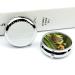 Round Pill Box with Tree Frog Print - 3 Compartment Decorative Metal Pill Organizer | Portable Pocket Size | Style-13 - Buy Online on GoSupps.com