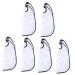 Mipcase 4 Pcs Elderly Shampoo Bib Tool Apron Hair Apron Barber Gowns Hairdressing Cape Baking Oil Umbrella 57x25x1cmx3pcs Whitex3pcs