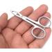Motanar 2-Piece Scissor Shaped Eyebrow Tweezers Set - Straight Tip, Hair Plucker & Facial Hair Remover - Silver - Buy Online on GoSupps.com