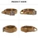 Tactical Dog Collar | Adjustable Soft Padded Nylon with Control Handle & Metal Buckle for Medium & Large Dogs - L Brown - Buy Online on GoSupps.com