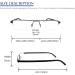 Buy MMOWW 3 Series Pack Reading Glasses for Men & Women - Ultra-Light TR90 with Metal Frame & Case (Black Blue Red 3.5x) - International Shipping Available - Buy Online on GoSupps.com