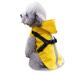 Dog Raincoat with Harness - Waterproof Dog Rain Poncho with Hood for Small Dogs - Reflective Small Dog Rain Jacket - Puppy Slicker Lightweight Breathable Easy Wear with Non-Sticky to Hair Hook & Loop XL (Back Length: 13.5"  Chest Girth: 17.3") Yellow