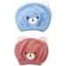Absorbent Quick Drying Turban Kids 2 Pieces Hair Turban Towel Quick Dry Hair Turban Towel Quick Hair Drying Quick Dry Hair Towel Wrap Blue And Pink - Buy Online on GoSupps.com