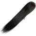 Hair Bun 8-24 Inch Ponytail Real Hair Wrapping Ponytail Extensions Black Long Straight Hair Ponytail Barrette Hair Clips Bun Hair Extension Hair Piece (Color : Wrap Around Size : 14inch(35cm)) 14inch(35cm) Wrap Around
