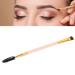 Double Ended Eyebrow Brush Create A Three-Dimensional Eyebrow Make Up Angled brow brush for eyebrow powders waxes()
