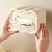 Wipes Dispenser Case | Tissue Box Wet Wipes Holder | Rectangular Wet Wipes Case with Lid for Tissue Bathroom Wet Wipes Countertop Room Night Stand Dalian Cream Color - Buy Online on GoSupps.com