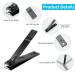 Lophe 4PC Manicure Set - Professional Nail Care Kit for Women Men & Seniors - Nail Clippers Scissors File - Perfect for Home & Travel - Stylish Black - Buy Online on GoSupps.com