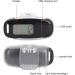 Digital Pedometer & Step Counter - Accurate Tracking Large Display for Travel & Sports (Black) - International Shipping Available - Buy Online on GoSupps.com