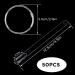 AIEX 50-Piece Transparent Nail Patterns Set - Fan-Shaped Nail Art Designs & Exercise Rods for Polish - Perfect for Nail Enthusiasts - Buy Online on GoSupps.com