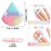 WLLHYF 2Pcs Triangle Powder Puffs Set for Face & Body - Washable Reusable Velour Cotton Puff for Setting Makeup - Multicolor - Buy Online on GoSupps.com