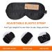 Shop Lulusilk 100% Silk Adjustable Sleep Mask - Premium Eye Mask for Men & Women - Black - Buy Online on GoSupps.com