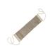 Back scrubber for bath and shower made of unbleached bamboo and linen
