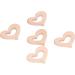 Ozgkee 5Pcs DIY Baby Wooden Teether Toy - Heart Shaped Necklace Pendant for Safe Teething | Art & Craft Accessories - Buy Online on GoSupps.com