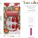 Vatocu Christmas False Nails Short Red Press on Nails - Snowflake Elk Snowman Design (24pcs) | Acrylic Stick on Nails for Women and Girls - Buy Online on GoSupps.com