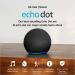 All-New Echo Dot (5th Gen, 2022 release) | International Version with US Power Adaptor | Smart speaker with Alexa | Charcoal