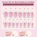 Fake Nails with White Tips - Artificial Full French Nails for Women - Nail Art Products for Wedding Gathering Home Dating Traveling Pochy 01 - Buy Online on GoSupps.com