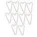 HOOTNEE 25pcs Simulated Candy Cane Christmas Tags Holiday Candy Canes Hanging Candy Canes Plastic As Shown 15X4cm