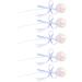 Qyebavge 5pcs Cupcake Toppers Glittering Cute Ribbon Bow Design Cake Decoration for Birthday Wedding Party - Buy Online on GoSupps.com