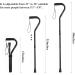 BeneCane Adjustable Walking Cane for Men & Women - Lightweight Mobility Aid with Soft Cushioned Handle - Collapsible and Portable - Ideal for Elderly Seniors - Black - Buy Online on GoSupps.com