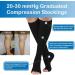 Medical Compression Stockings for Women & Men 20-30 mmHg | Gradient Support for Varicose Veins & Circulation | Professional Care - Black - Buy Online on GoSupps.com