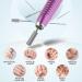 AIRSEE USB Portable Electric Nail Drill Kit for Acrylic Gel Nails - Professional Efile with 6 Bits, 26 Sanding Bands, Glass File & Nail Brush | Purple - Buy Online on GoSupps.com