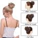 Brown Messy Curly Synthetic Hair Bun Extension - Updo Donut Scrunchie for Women | 25g - Buy Online on GoSupps.com