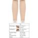Mrisata 20-30mmHg Calf Compression Sleeves for Men & Women | Support for Varicose Veins Shin Splints Edema & Recovery | Footless Compression Socks - Flesh Color - Buy Online on GoSupps.com