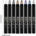  Generisch Set of 8 glitter eyeshadow pencils - Waterproof cream eyeshadow - Long-lasting - Easy and luminous eye makeup - Buy Online on GoSupps.com