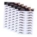 Balacoo 5pcs Eyebrow Stickers Black Stickers Authentic Eyebrows Makeup Brow Sticker Miss Natural Blush