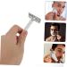 Gleavi Manual Double Edge Razor - Traditional White T Face Razor | Set of 2 | Adjustable Zinc Alloy | Old-Fashioned Grooming - Buy Online on GoSupps.com