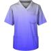 Men's Care V-Neck Kasacks - Patterned Nursing Shirts in Large Sizes | Short Sleeve Loose Fit Summer Lightweight Tees - Buy Online on GoSupps.com