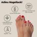 Miss Sophie Pedi Wraps - Lipstick Red | Ultra-Thin Self-Adhesive Nail Foils for Long-Lasting Pedicure | Single Colored Pedicure Wraps - Buy Online on GoSupps.com