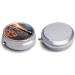 Round Pill Box - Maui Hawaii Sunset Design | 3 Compartment Metal Pill Organizer | Portable Decorative Pill Case - Buy Online on GoSupps.com