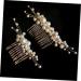 FRCOLOR Set of 3 Pearls Hair Comb Wedding Comb Made of Crystal Elegant Hair Comb Pearl Hair Comb Pearl Wedding Comb Headpiece Made of Pearls Hair Comb for Women Accessories Handmade Bride - Buy Online on GoSupps.com