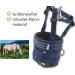 AMKA Muzzle for Horses - Adjustable Feeding Stop with Rubber Insert | Dark Blue Sizes Available - Buy Online on GoSupps.com