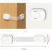 6 Pack Child Safety Cupboard Locks - No Drill Baby Proofing Locks for Fridge, Drawer, Cabinet - Strong Adhesive, White - Buy Online on GoSupps.com