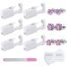 6 Pack Ear Piercing Kit Disposable Self Ear Piercing Gun No Pain Ear Piercings Gun Kit Tool (rose pink)