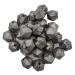 50pcs Metallic Silver Color 17mm Silicone Icosahedron Beads Silicone Pearl Beads Silicone Geometry Polygon Beads Mom Jewelry Necklace Making